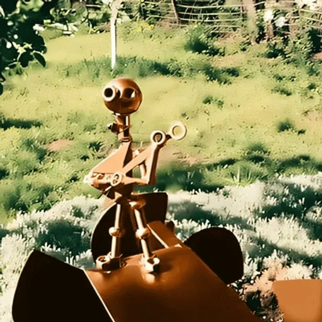 The Earth Essence Handmade Metal Rock Band Windmill