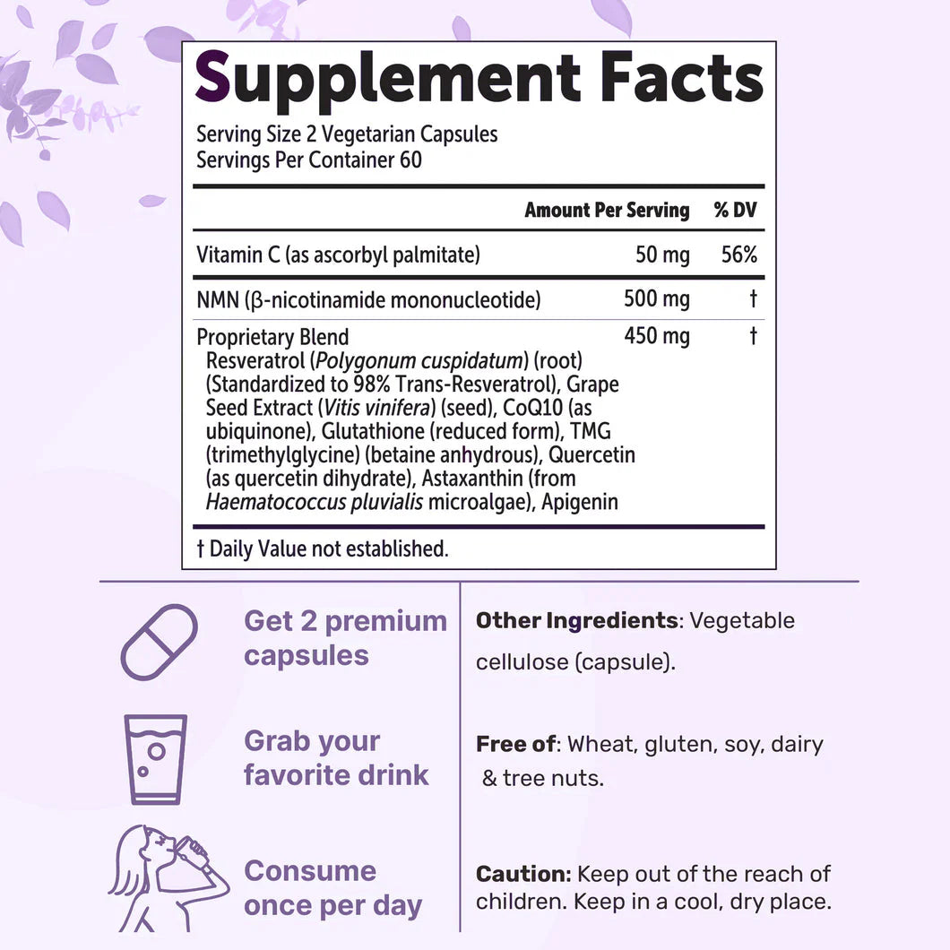NMN 10-In-1 Anti-Aging Complex (60 Capsules)