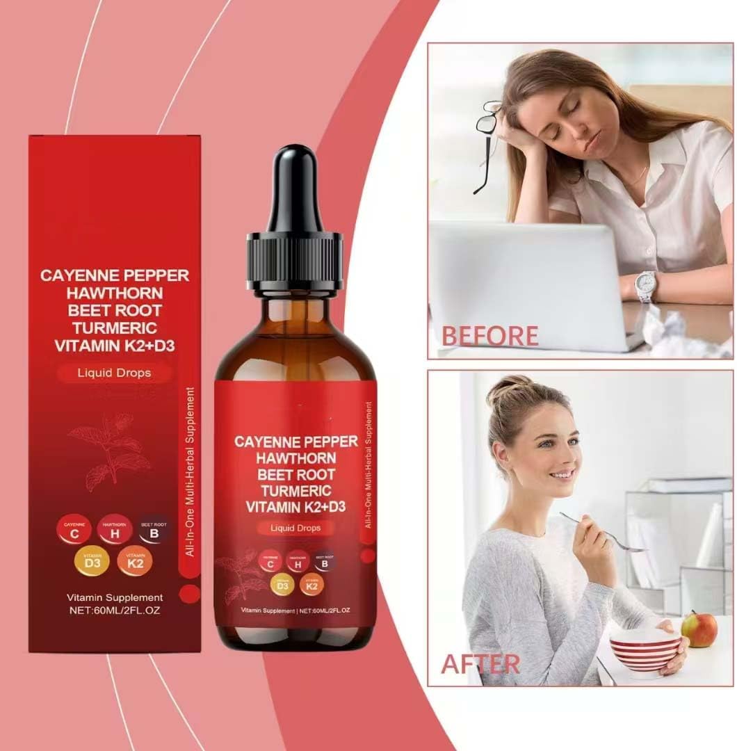 Cayenne Pepper Drops – Liquid Herbal Supplement for Digestion & Cardiovascular Health