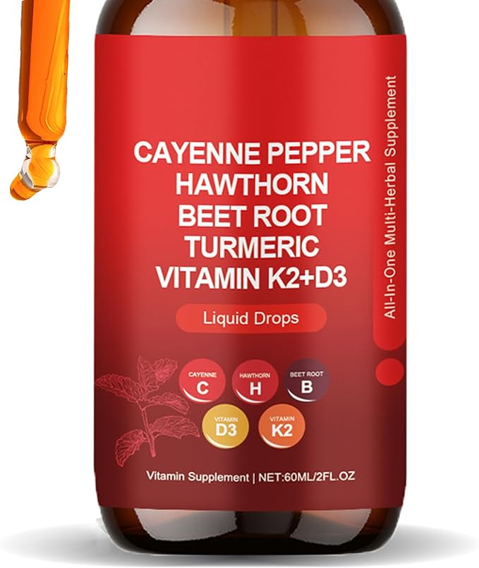 Cayenne Pepper Drops – Liquid Herbal Supplement for Digestion & Cardiovascular Health