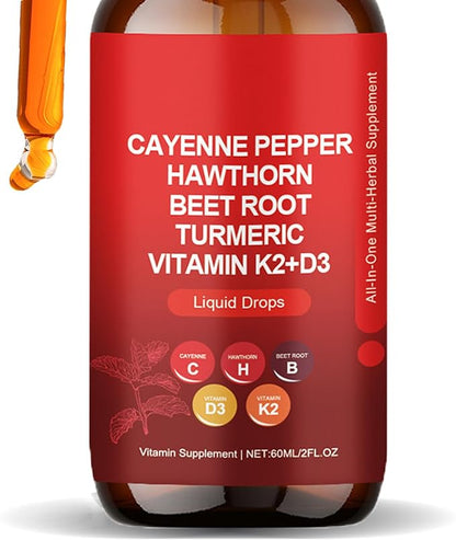 Cayenne Pepper Drops – Liquid Herbal Supplement for Digestion & Cardiovascular Health