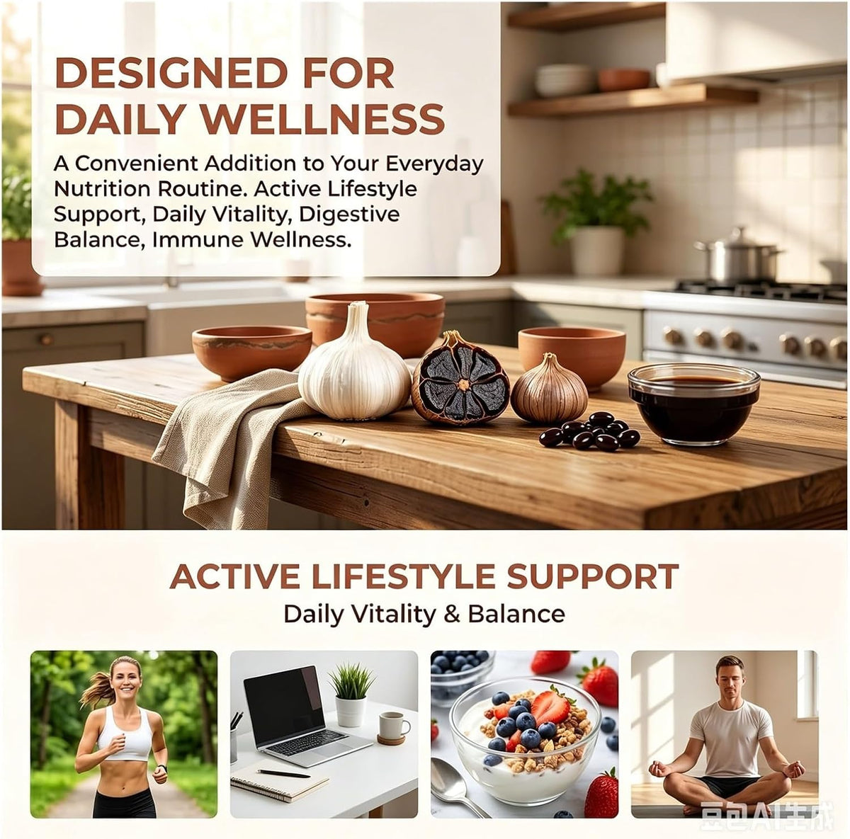 Fermented Black Garlic Extract – 300 Softgels