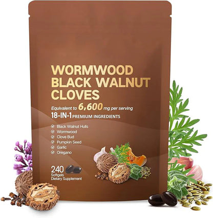 Wormwood, Black Walnut & Clove Softgels