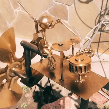 The Earth Essence Handmade Metal Rock Band Windmill