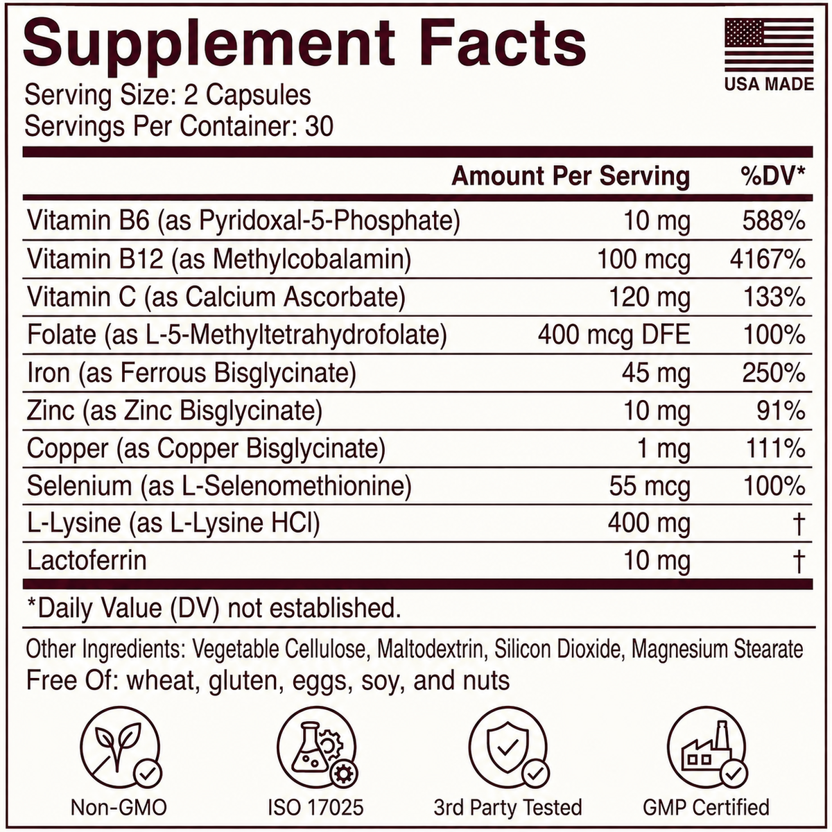 FerraVital Iron Complex — Hair, Energy & Focus