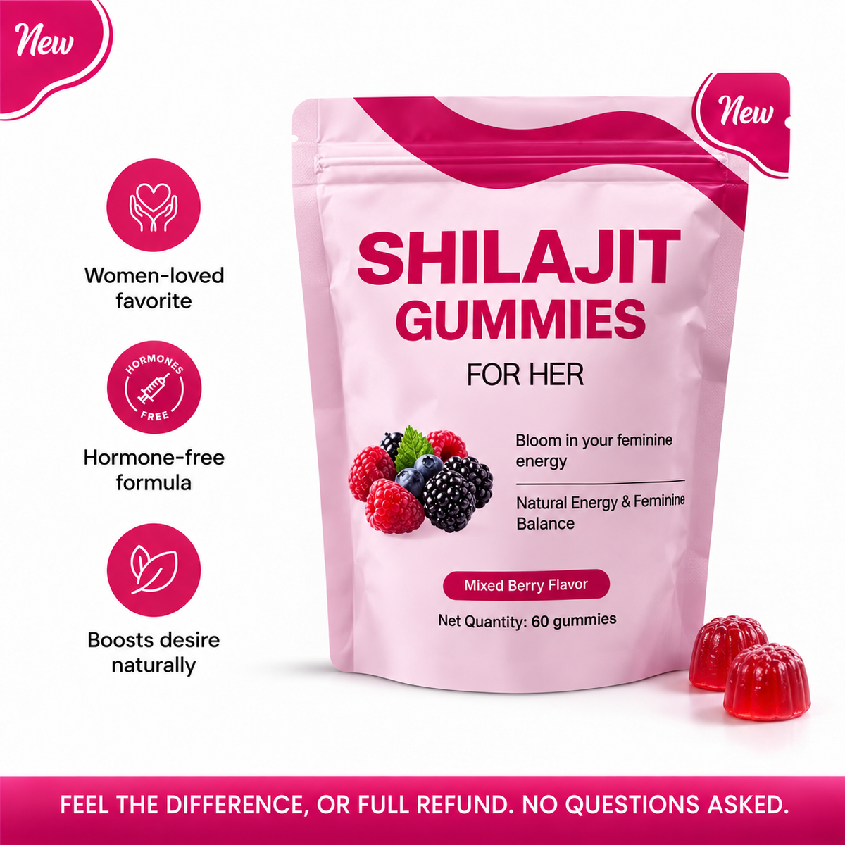Shilajit Gummies for Her – Energy, Mood & Vitality