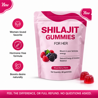 Shilajit Gummies for Her – Energy, Mood & Vitality