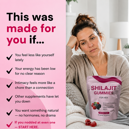 Shilajit Gummies for Her – Energy, Mood & Vitality