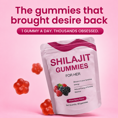 Shilajit Gummies for Her – Energy, Mood & Vitality