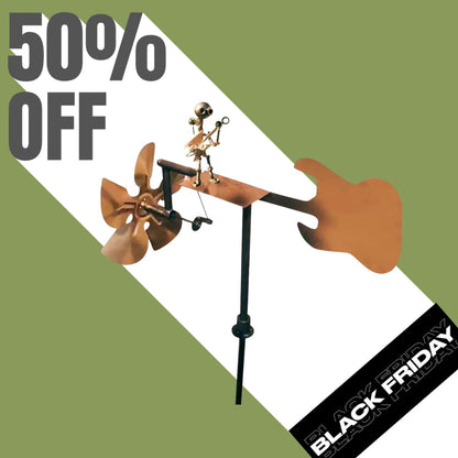 The Earth Essence Handmade Metal Rock Band Windmill