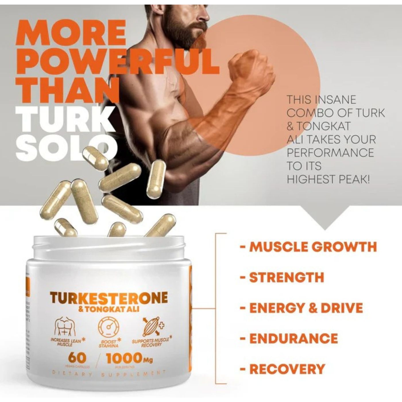 Turkesterone & Tongkat Ali Capsules