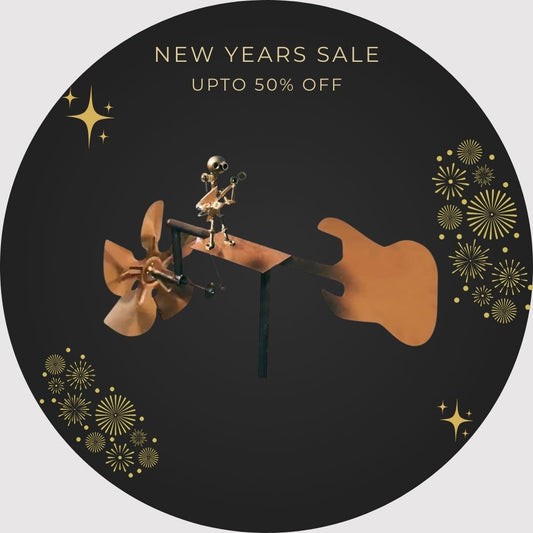 The Earth Essence Handmade Metal Rock Band Windmill