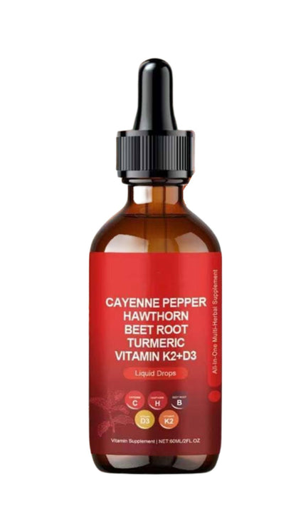 Cayenne Pepper Drops – Liquid Herbal Supplement for Digestion & Cardiovascular Health